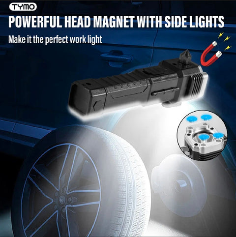 Multi-Functional 8 in 1 Emergency LED torch Light USB Rechargeable